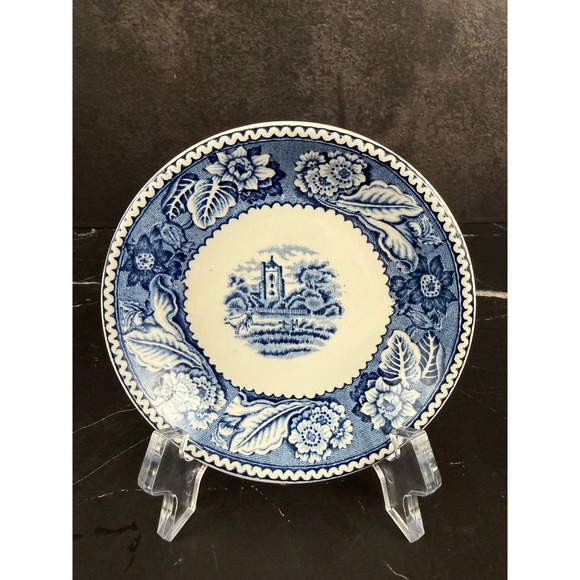 Wood & Sons Other - VTG Wood & Sons Woodland Blue and White Porcelain Coaster 4 3/8in